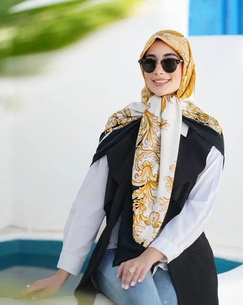 روسری نخی کد N-0447