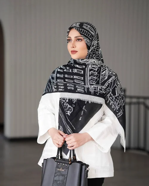 روسری نخی کد N-0955