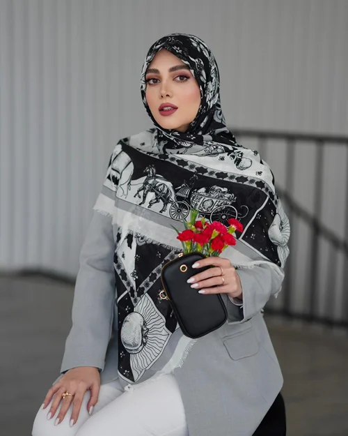 روسری نخی کد N-0900