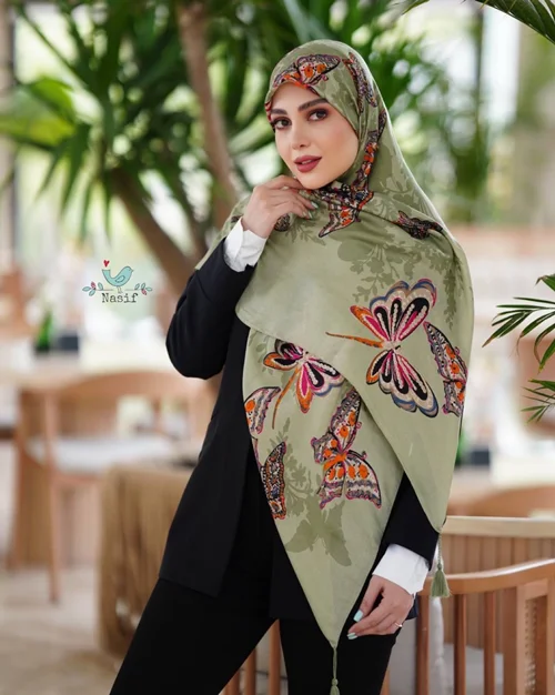 روسری نخی کد N-0702