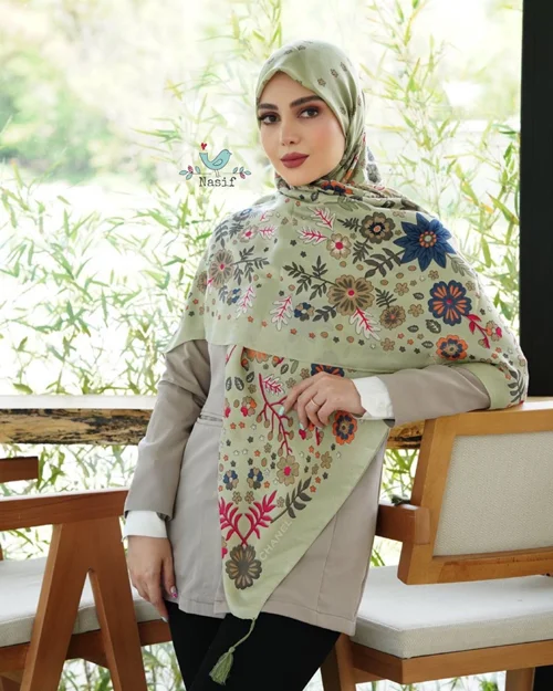 روسری نخی کد N-0709