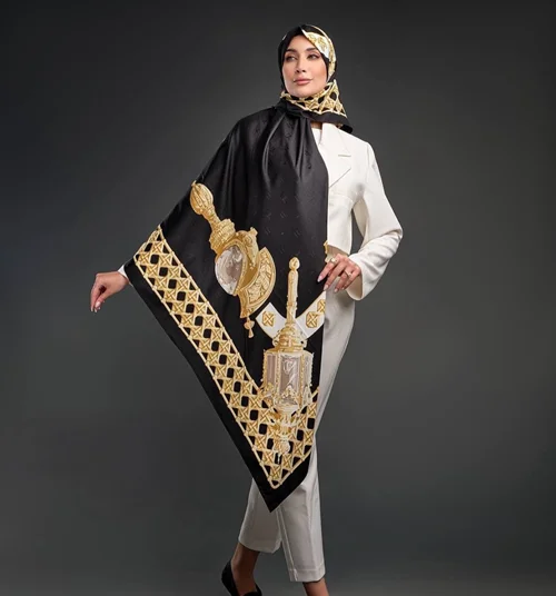 روسری مجلسی کد M-0405