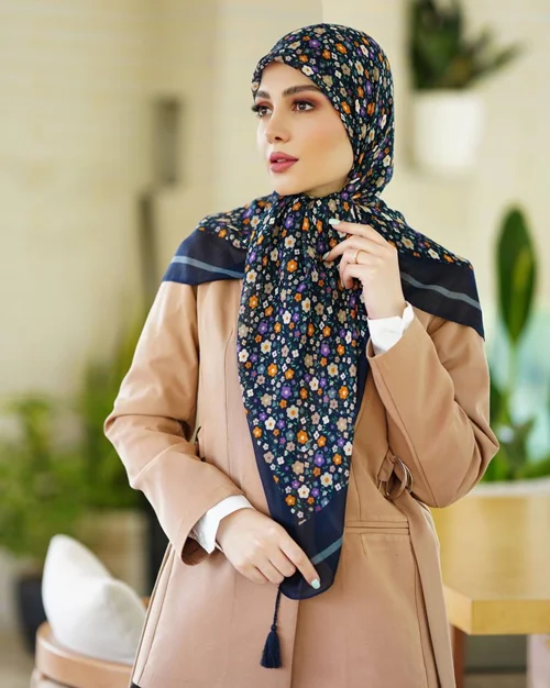 روسری نخی کد N-0714
