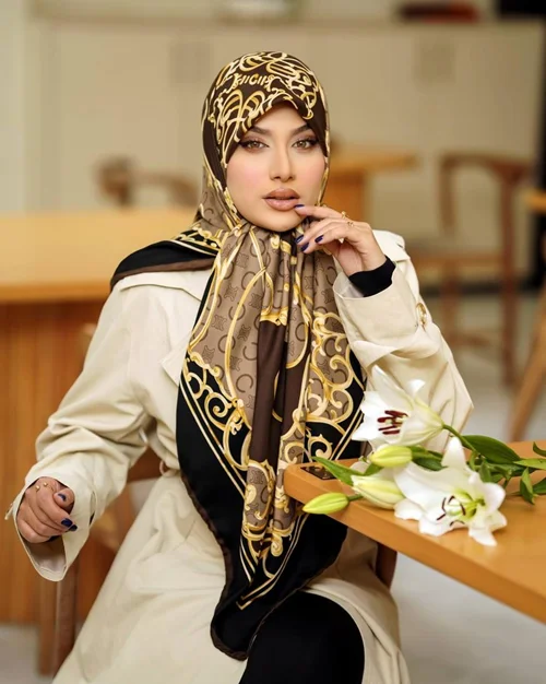 روسری مجلسی کد M-0964