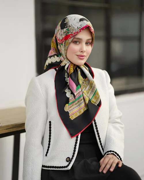 روسری مجلسی کد M-0874