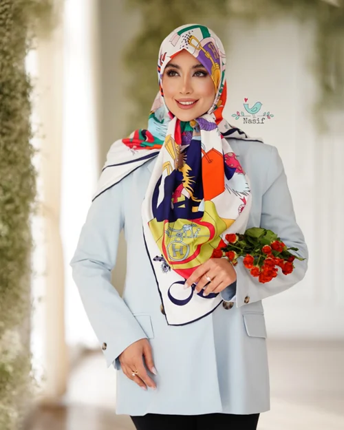 روسری نخی کد N-0695