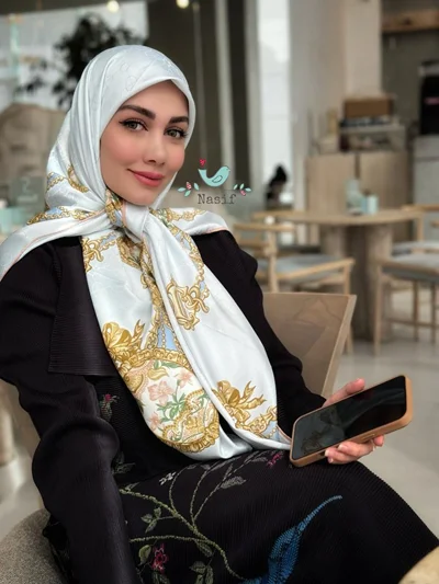 روسری مجلسی کد M-0708