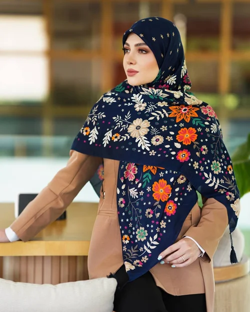 روسری نخی کد N-0707