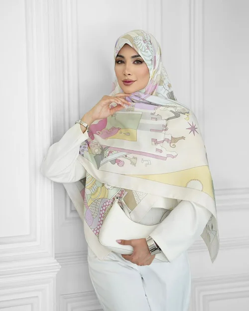 روسری مجلسی کد M-1034