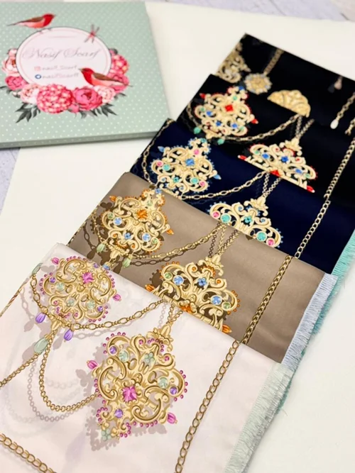 روسری مجلسی کد M-0956